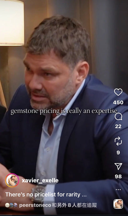 Pricing for the gem stones