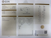 将图片加载到图库查看器，Heart shape Yellow &amp; White Diamonds Ring
