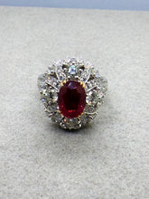 将图片加载到图库查看器，2.79cts Burmese Natural Ruby and Diamond Rong
