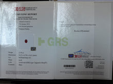 将图片加载到图库查看器，2.79cts Burmese Natural Ruby and Diamond Rong
