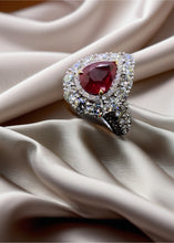 Muat gambar ke penampil Galeri, Natural Burmese Ruby &amp; Diamond Ring
