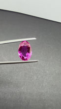 Muat dan putar video di penampil Galeri, Elongated Oval Shape Unheated Purple Pink Sapphire
