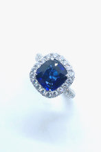 Load image into Gallery viewer, (R#40) 3.82cts Sapphire and Diamonds Ring
