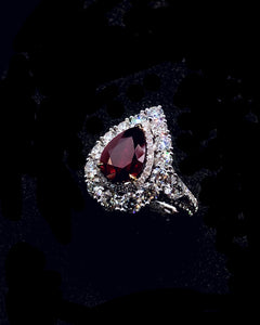 (R#12) Burmese Ruby 2.01cts and Diamonds Ring