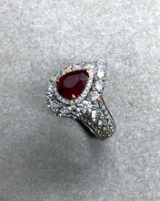 Load image into Gallery viewer, (R#20) Heated Burmese Ruby 2.05cts and Diamond Ring
